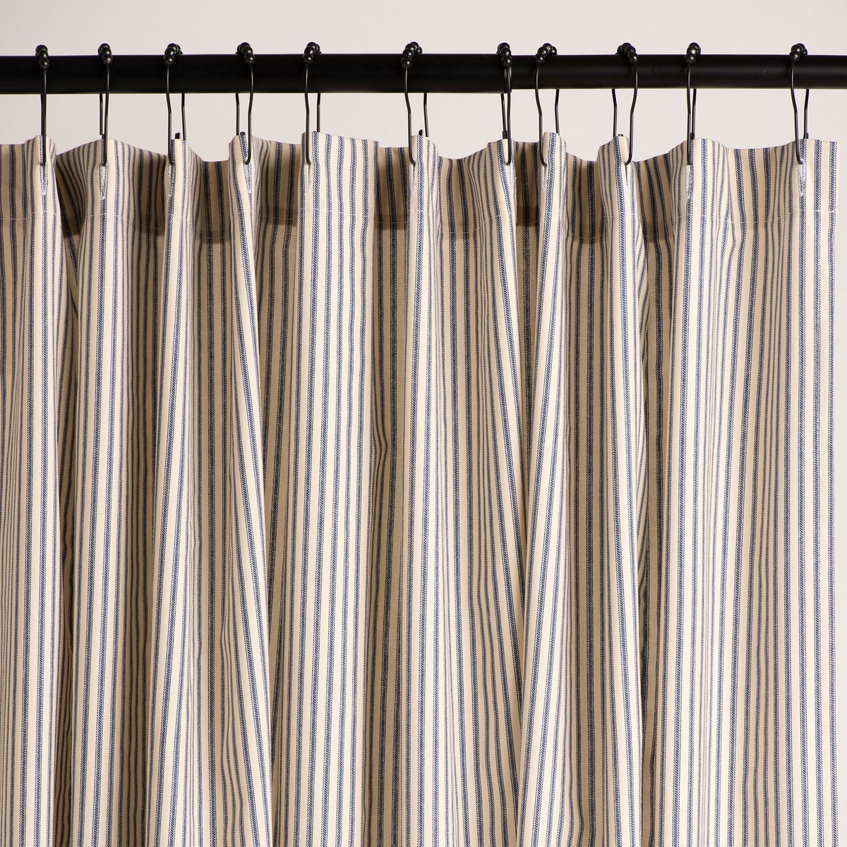 Ticking Stripe Cotton Shower Curtain: Southern Style, USA Made - Etsy