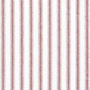 Red Ticking Stripe Duvet Cover - Made in USA immagine 4