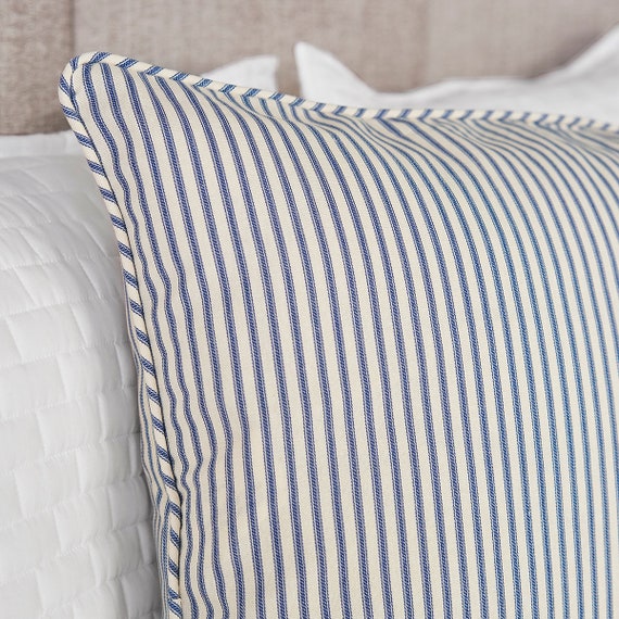 Ticking stripe store pillow shams