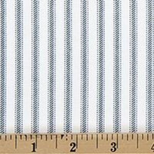 Puede incluir: Una tela blanca con un patr&oacute;n de rayas verticales azules, cada una compuesta por finas l&iacute;neas diagonales. Una regla de madera est&aacute; colocada en el borde inferior, mostrando medidas en cent&iacute;metros, con el n&uacute;mero 3 visible hacia la derecha.