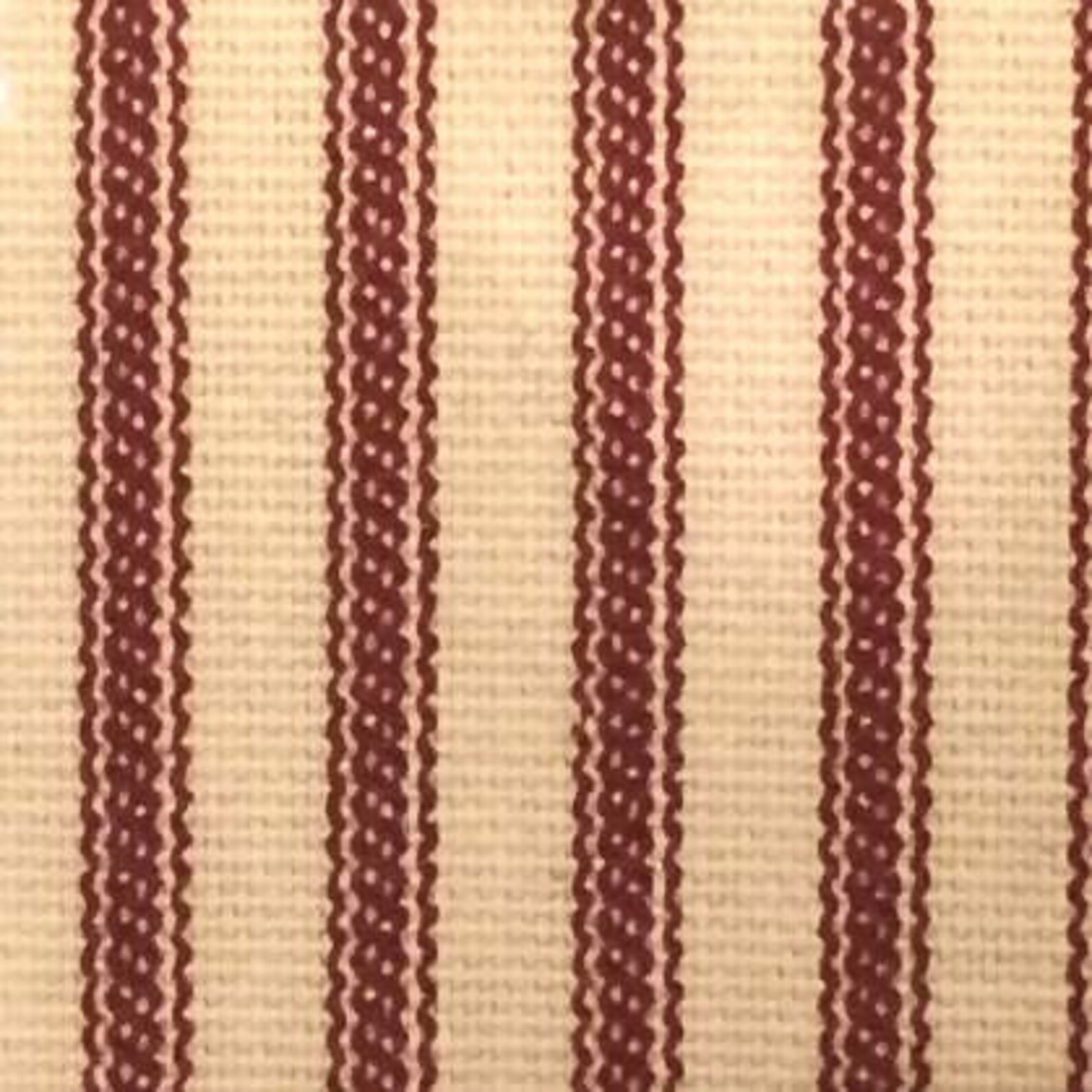 Red Ticking Stripe Shower Curtain 72x72 or Extra Long 72x84 and 72x96