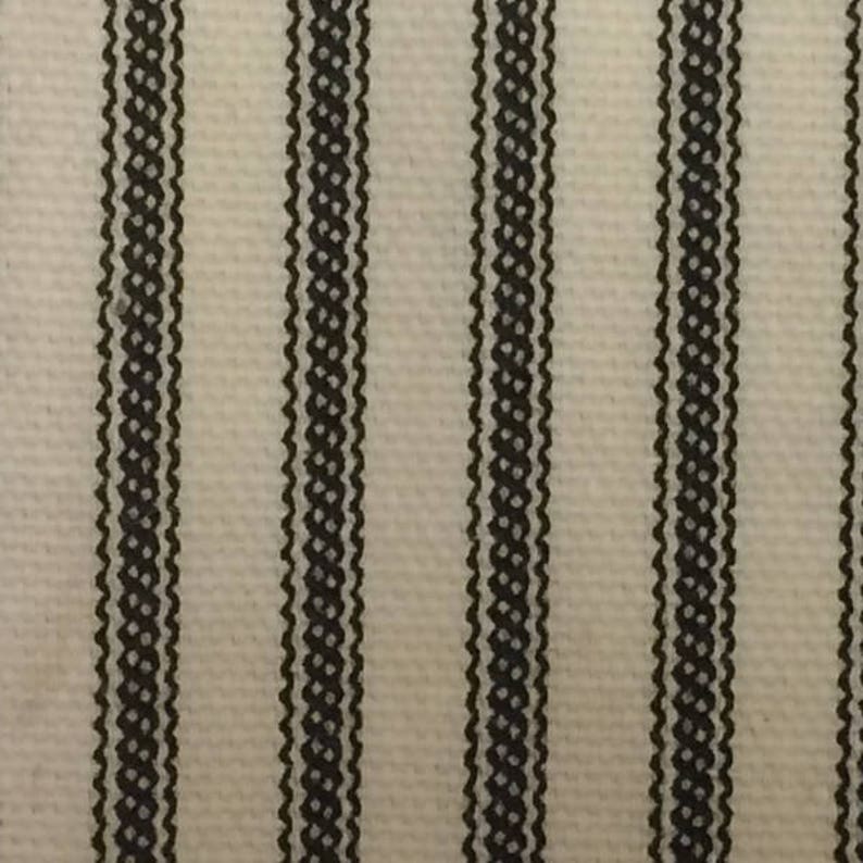 Black Ticking Stripe Throw Pillow Cover 18x18 image 4