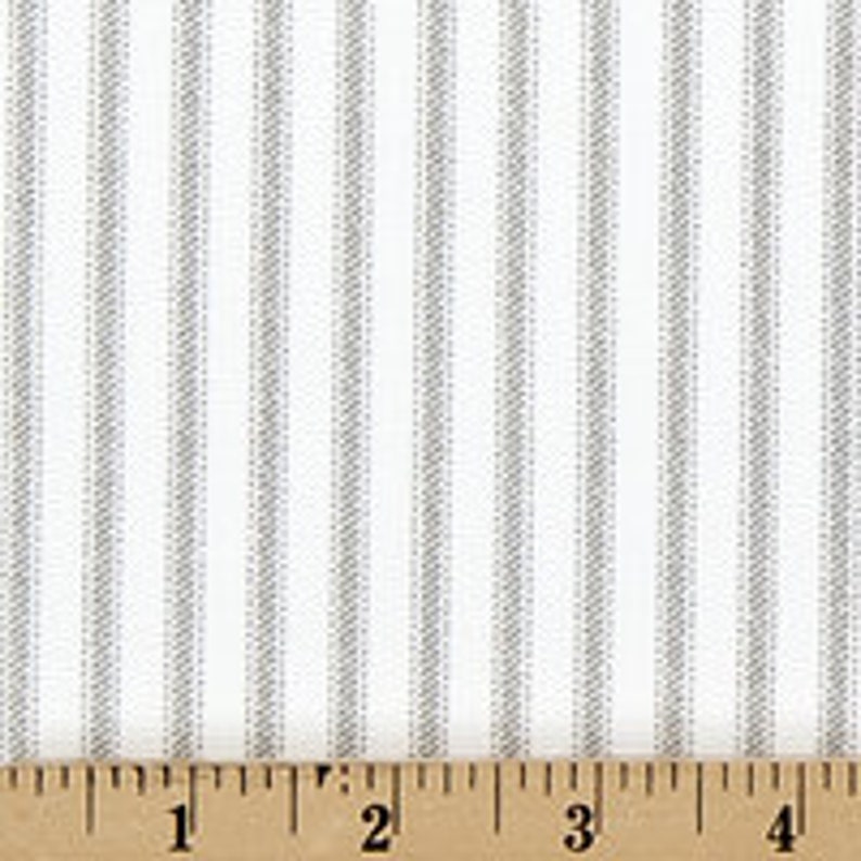 SouthernTickingCo Ticking Stripe Shower Curtain - Thumbnail 4