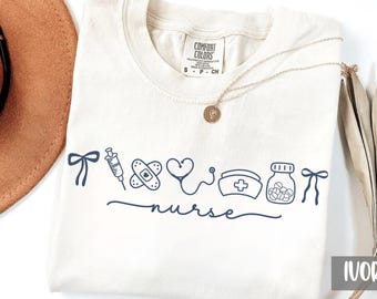 Comfortkleuren verpleegstershirt, T-shirt verpleegkundige, RN-shirt, T-shirt verpleegkundige cadeau, shirt voor zorgverlener, shirt verpleegkundige, medisch professional, verpleegkundig leven
