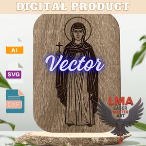 Sveta Petka | Saint Paraskeva vektorfil | Laserskärning, gravering (SVG, AI, DXF)