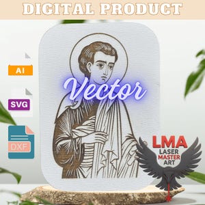 Sveti Toma | Heiliger Thomas Apostel Vektordatei | Laser geschnitten & graviert (SVG, AI, DXF)