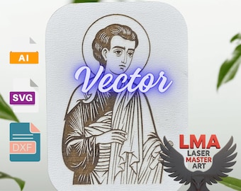 Sveti Toma | Vectorbestand Saint Thomas Apostle | Lasergesneden en gegraveerd (SVG, AI, DXF)