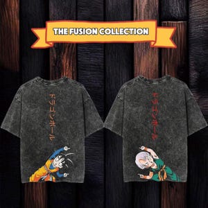 The Fusion Collection Bundle Anime Graphic T-Shirts with Dragon Ball Screen Print (Goten and Trunks) - Vintage Anime and Manga Clothing