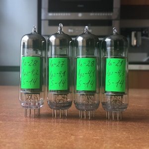 4pcs 6P15P Vacuum Tube Pentode EL83, EL803S, EL863, 6CK6, 6CL6, 6L43 USSR