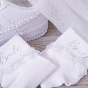 Bride Wedding Socks, Personalised Weding Socks, Gift For Bride To Be.