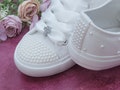Holy Communion White / Ivory Pearl Shoes, First Communion Shoes, Communion Trainers, Girls Trainers. product logo