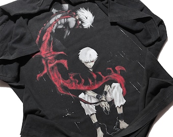 Kaneki Kakuja Anime T-shirt: Vintage Manga Graphic Tee