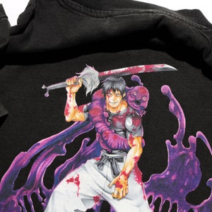 Toji Anime Washed Men&#39;s T-shirt Manga Character Graphic Shirt Anime Manga Vintage Cool T-shirt