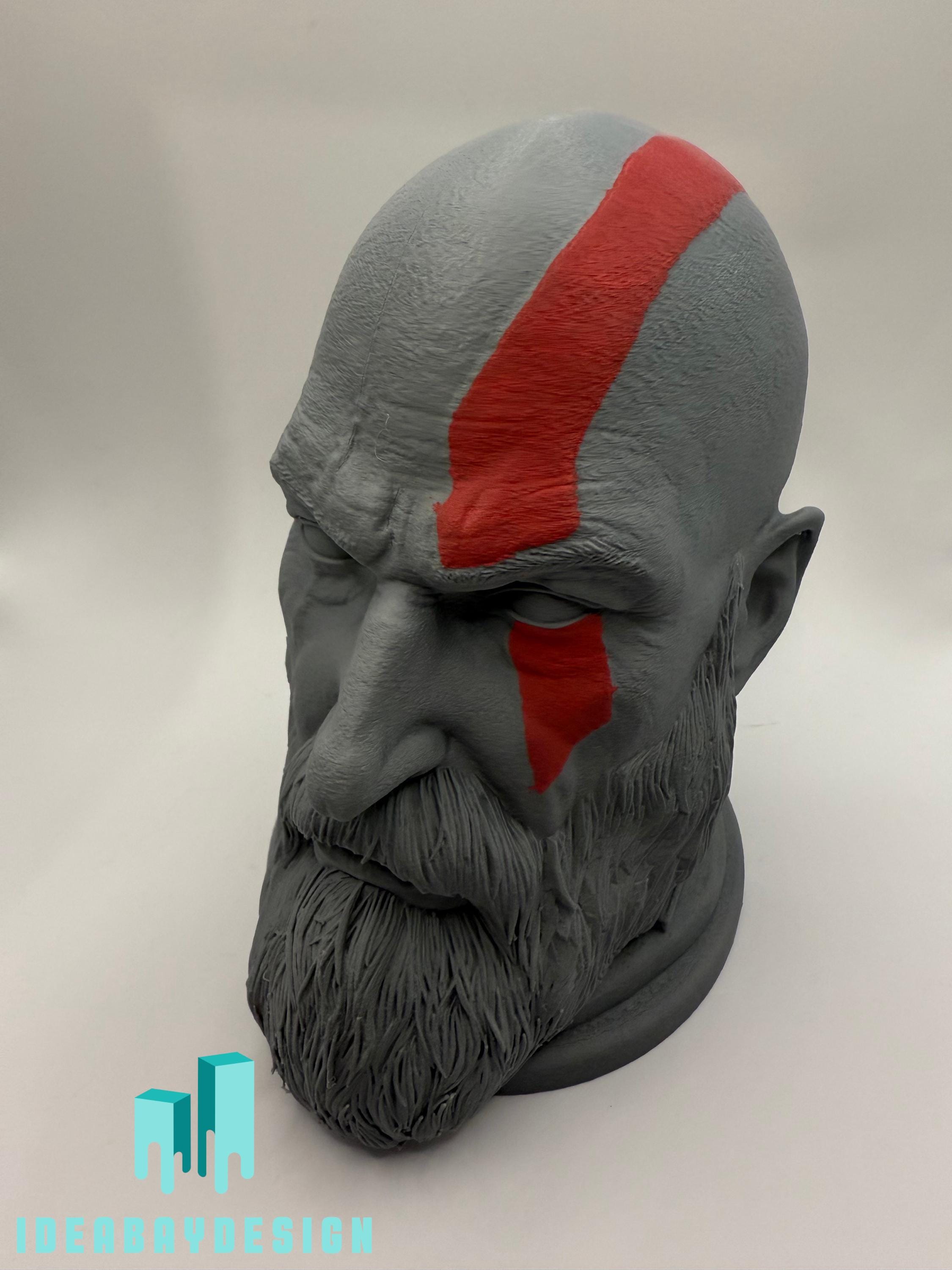 Kratos God of War Bust Headphone Holder - Exclusive headphone holder in God of War design