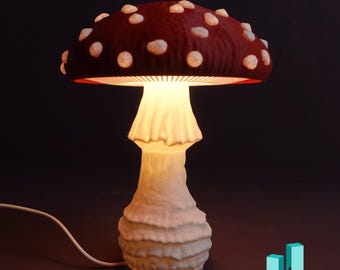 Fly agaric lamp Amanita lamp - The natural decorative lamp from the forest for your home, fits everywhere or as an autumn decoration