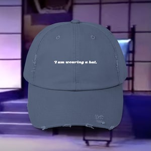 In Trousers Musical Inspired Unisex Distressed Cap