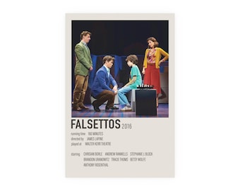 Falsettos Musical Inspired Satin and Archival Matte Posters Aesthetic Vintage Movie Poster Style
