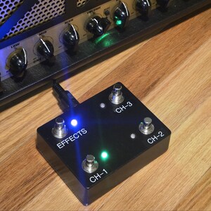 Custom Pedalboard-Friendly EVH 5150 III MIDI Footswitch with 15-Ft Cable