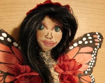 Butterfly Fairy Art Doll-Ooak  (Made to Order by Request)