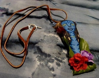 Avatar Art Doll Pendant-OOAK-(Will Create a pendant by Request)