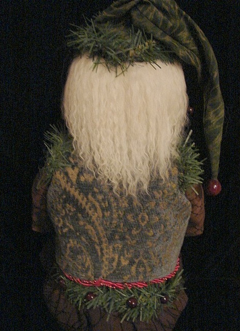 Primitive Folk Art-Woodsman Santa Claus-Art Doll-Ooak Made to Order By Request image 3