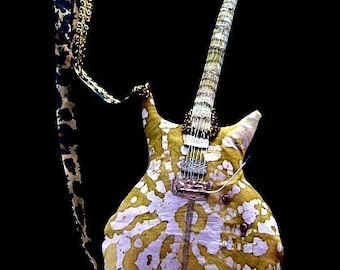 ART DOLL-Carlos Santana guitar replica-Cloth-OOAK (Made to Order by Request)