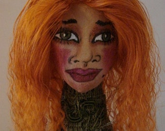 Art Doll Witch-LEONA the Witch  (Made to Order By Request-Similar Doll Can Be Created)
