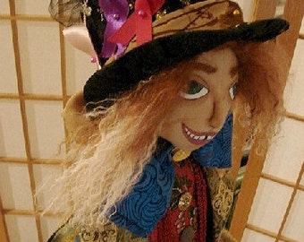 The Mad Hatter-Art Doll OOAK-Alice In Wonderland Doll  ( Made by Request)