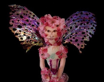 Fairy Art Doll-Pink Passion-Ooak (Made to Order by Request)