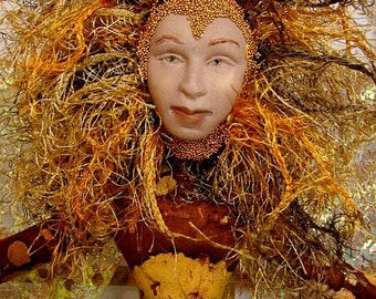 Art Doll Spirit-Autumn-OOAK-(Similar Doll Made by Request)