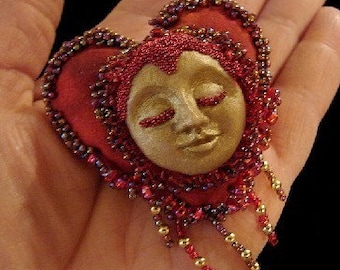 Heart Doll Pin-Art Doll OOAK  (Similar Heart Made to Order by Request)