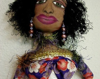 African American Art Doll-Sista Louise-OOAK Doll (Take Request to Make Similar Doll)