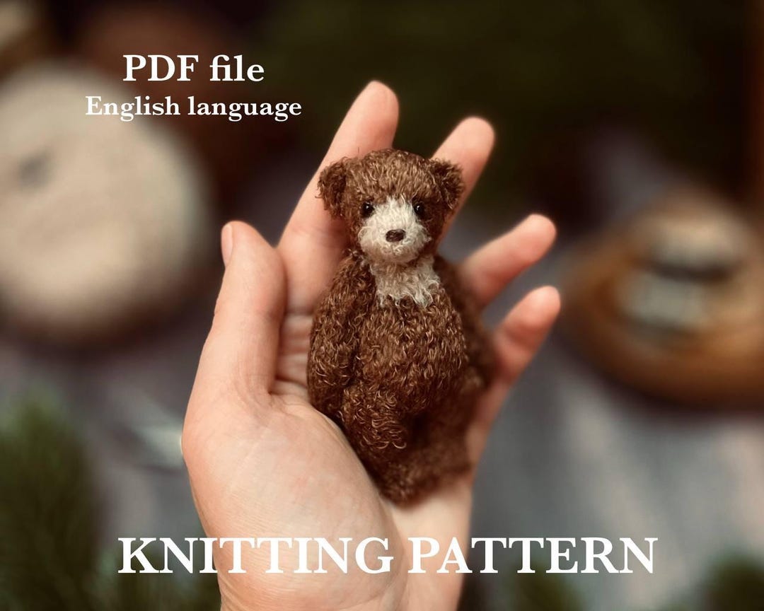 The Knitty Bear - Easy Mini Knitted Bear Kit main image 1
