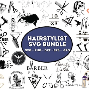 Hairdresser SVG PNG Bundle| Hairstylist Svg| Barber Tools Png| Floral Hairdresser Png| Funny Hairdresser Svg| Cosmetologist Svg