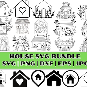 House SVG Bundle | House Clipart | House Png | House Vector | House Clip Art | House Silhouette | Home SVG | Home Png | Home Clipart