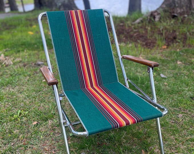 Vintage ZIP DEE Folding Lawn Chair Etsy