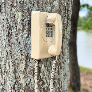 Vintage Cortelco Push Button Wall Phone