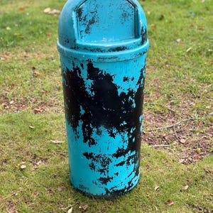 Vintage Industrial Trash Can - Etsy