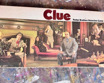 Vintage 1979 – Hinweis-Brettspiel – Parker Brothers – Klassisches Mystery-Spiel – Retro Familien-Spieleabend – Detektiv-Thema