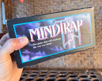 Vintage 1996 MindTrap Game Pressman #3600 Logic Puzzles Murder Mysteries Party Game