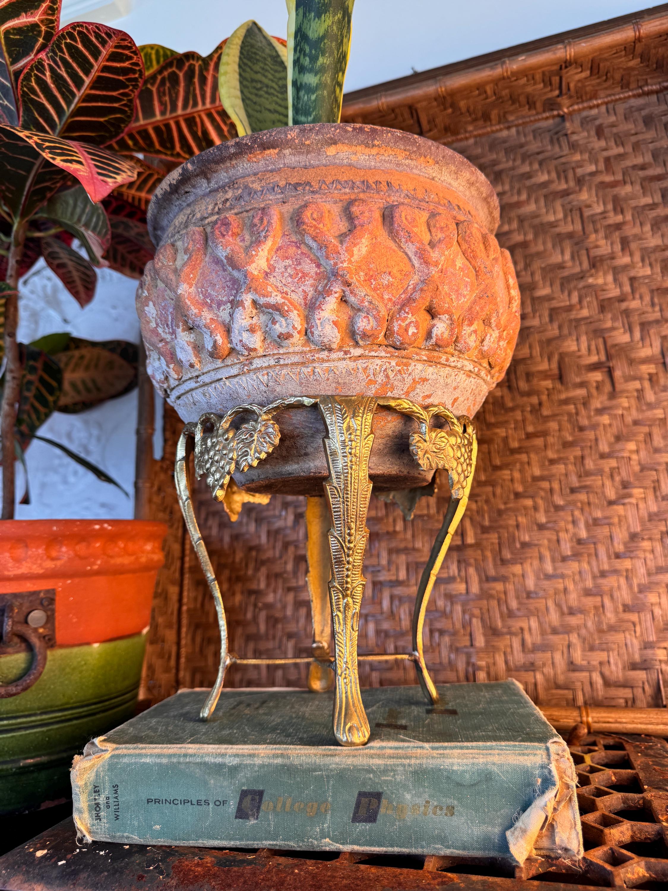 Antique Gold Plant Stand - Etsy