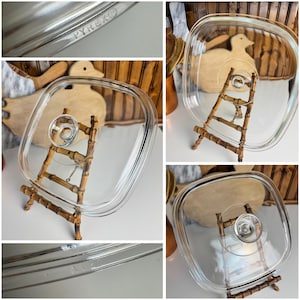 Authentic Unbranded and Branded PYREX Corning Glass Casserole Lid Replacement - Square Glass Lids - CHOOSE ONE or more