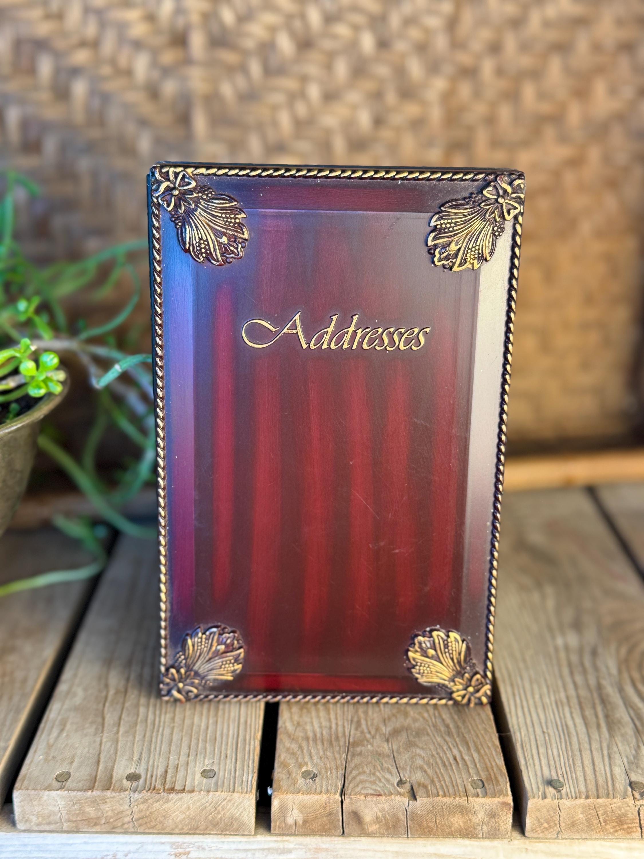革製のアドレス帳 - Etsy 日本