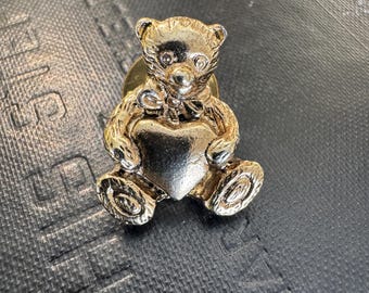 ヴィンテージジュエリー 愛らしいエイボンゴールド＆シルバートーンの