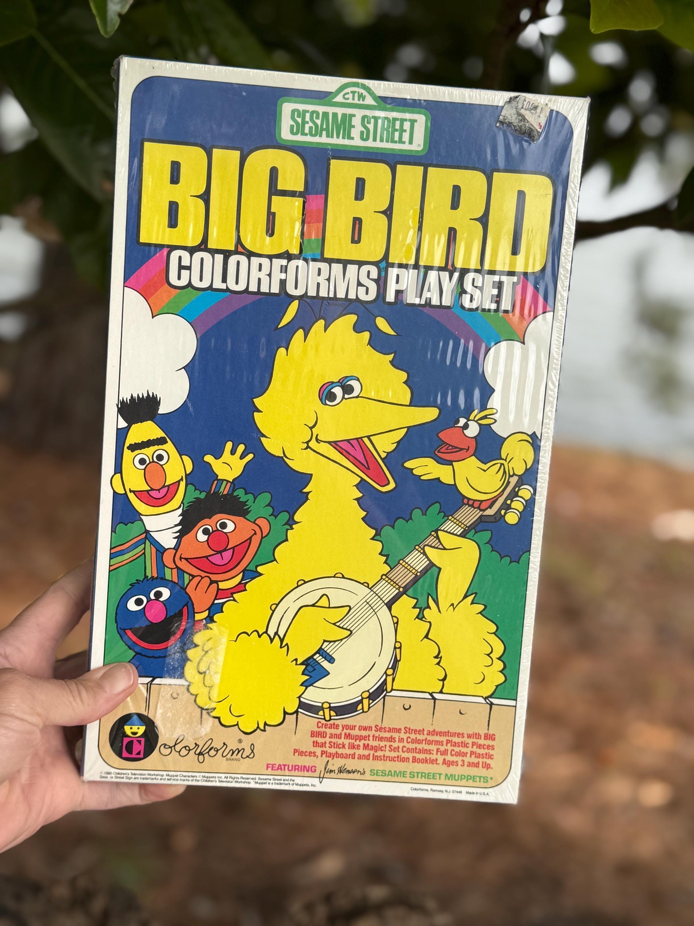 Colorforms Street Hawk Vintage 1986 Sesame Street Colorforms Play Set - Sealed Big Bird ...