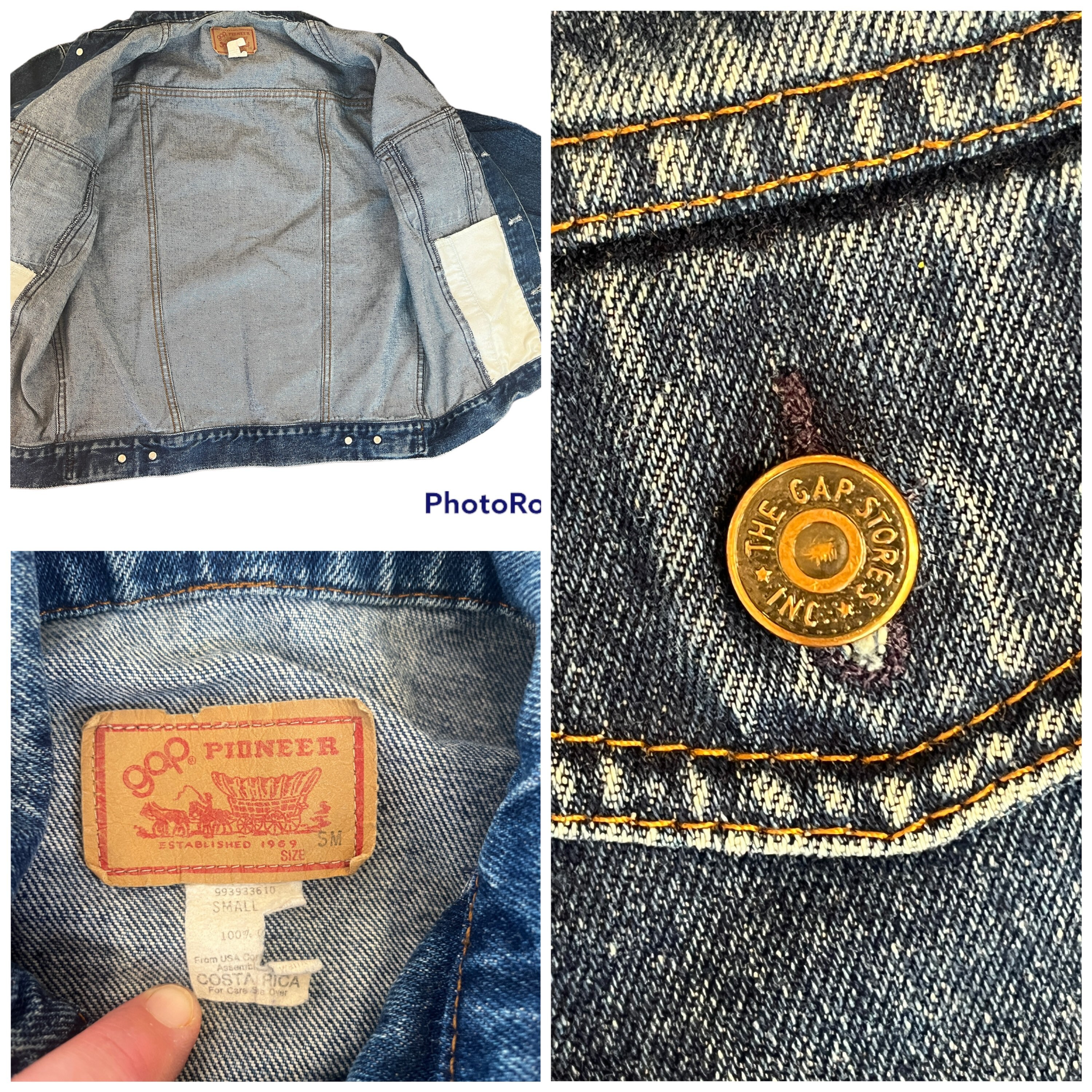 Vintage Gap Pioneer Blue Jean Jacket Men's Small - Etsy