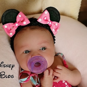 Toddler Headband Minnie Mouse Headband Baby Baby Minnie Mouse Bow