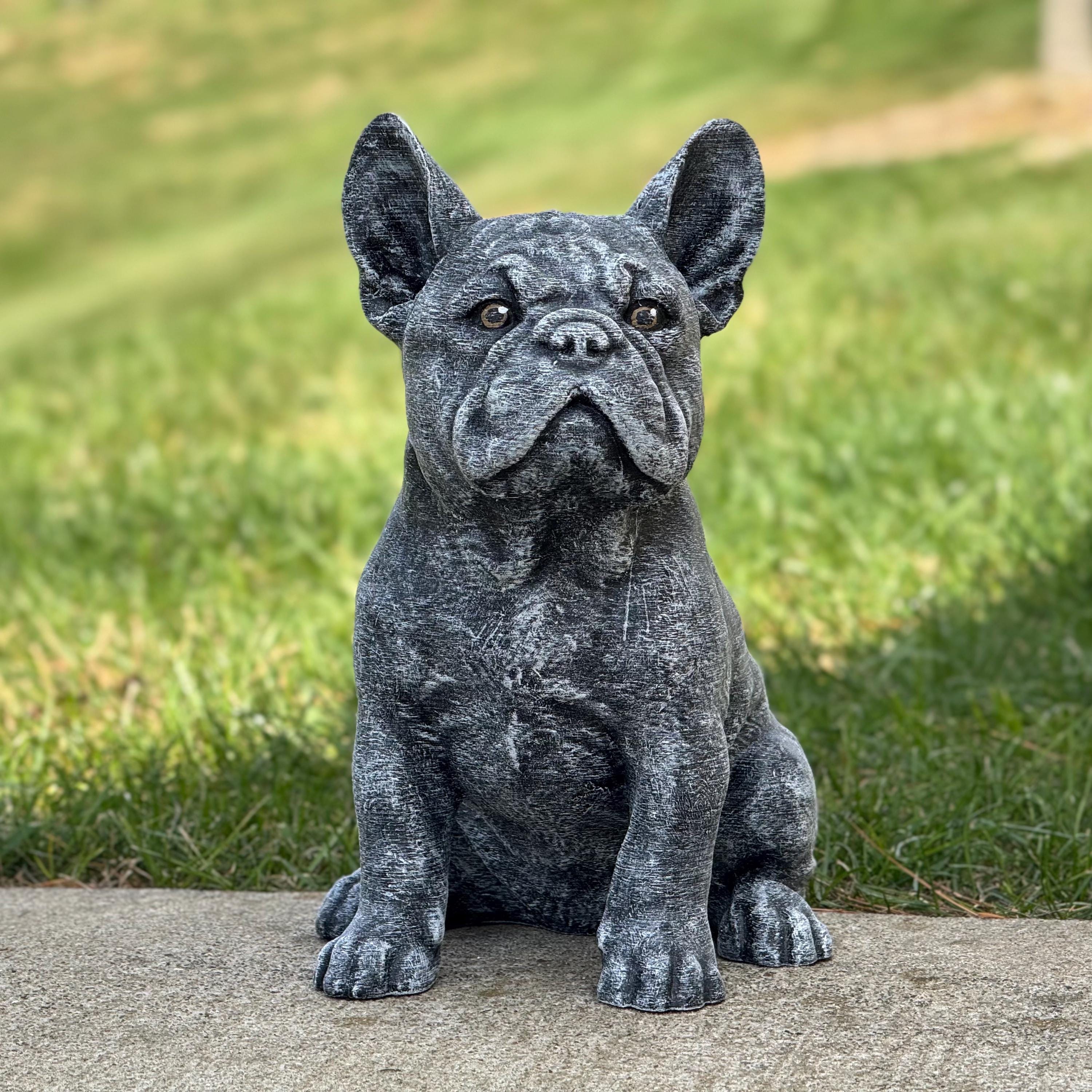 ヴィンテージ ブルドッグ ブロンズオブジェ 】パグ・フレブル・ブル・銅像彫刻 French Bulldog Statue - Etsy