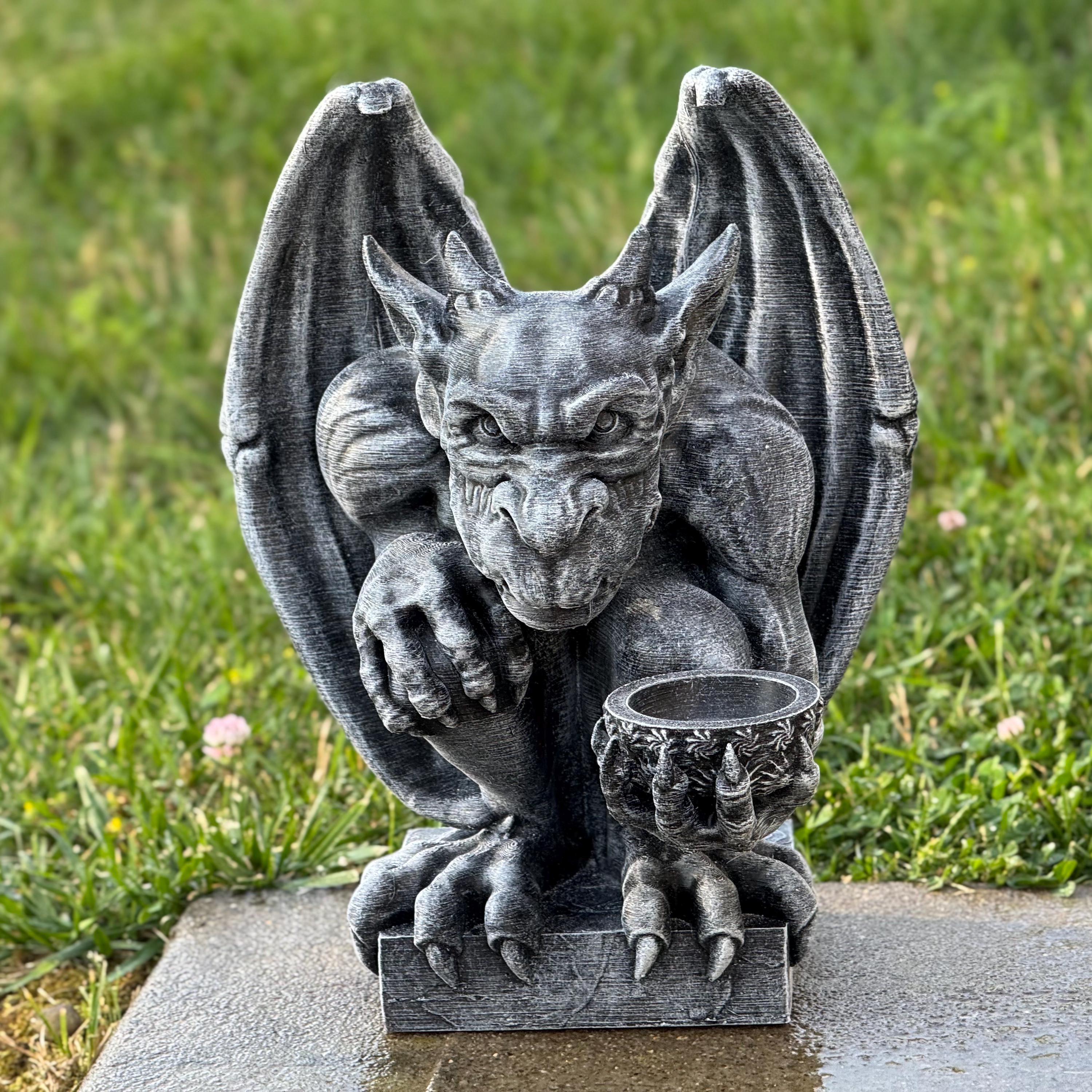 Gold Gargoyle Dog with red eyes ガーゴイルドッグ Dog Gargoyle - Etsy