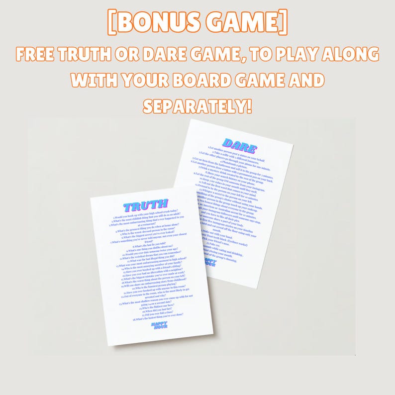 Drinking Party Game Digital Download Printable Adult Board Games Ladies ...